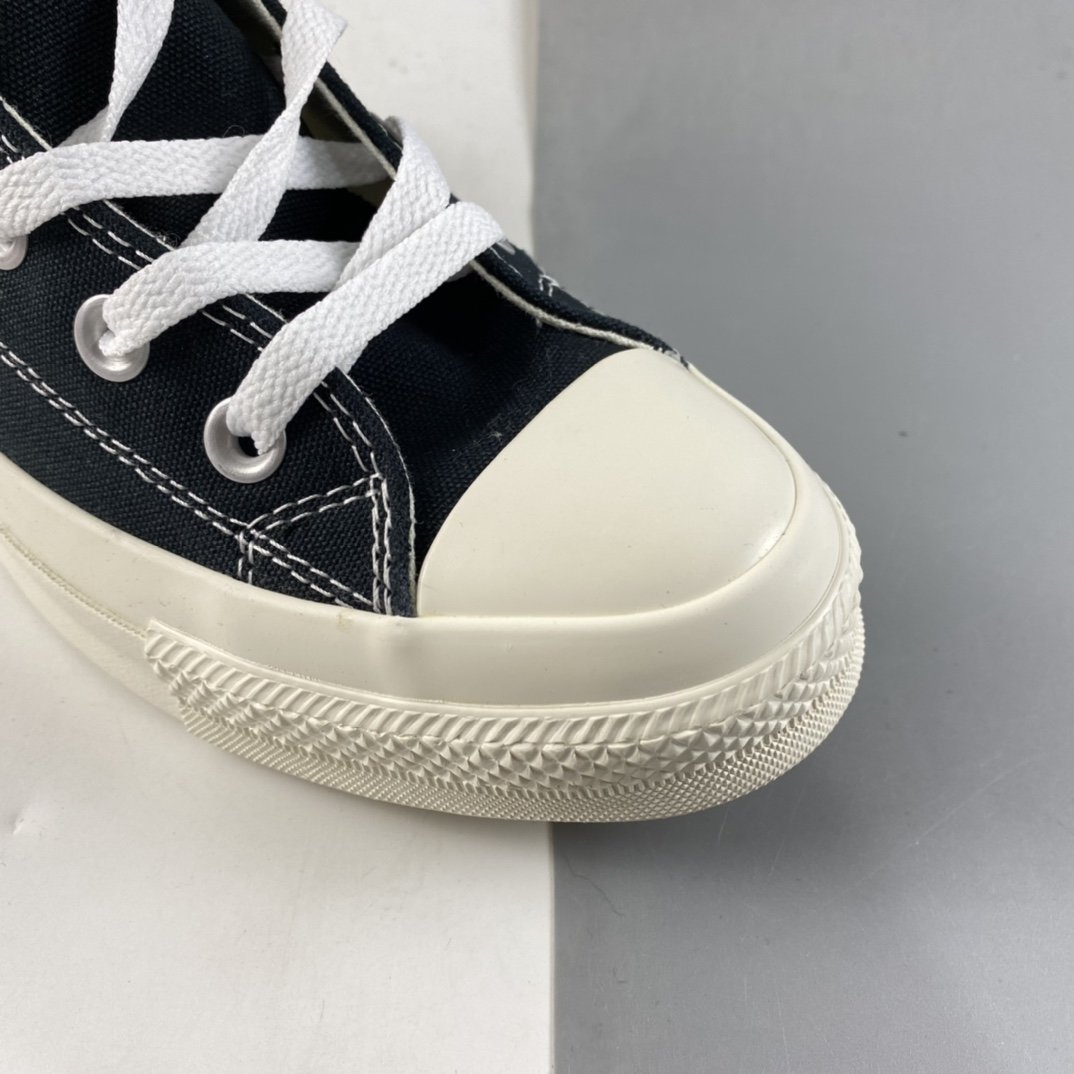 Converse x cdg 2021 autumn and winter models Kawakubo Ling joint high-top casual board shoes 1CL876