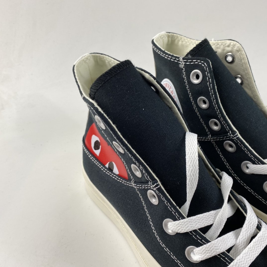 Converse x cdg 2021 autumn and winter models Kawakubo Ling joint high-top casual board shoes 1CL876