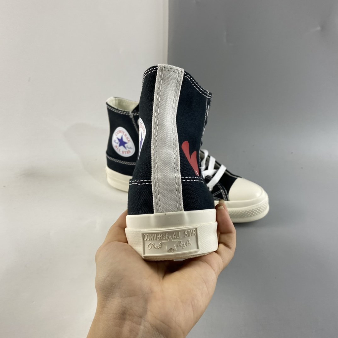 Converse x cdg 2021 autumn and winter models Kawakubo Ling joint high-top casual board shoes 1CL876