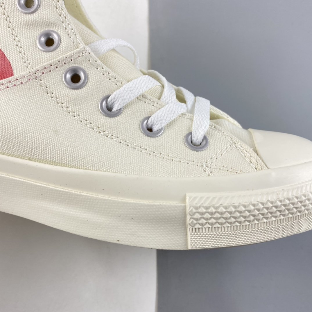 Converse x cdg 2021 autumn and winter models Kawakubo Ling joint high-top casual board shoes 1CL877