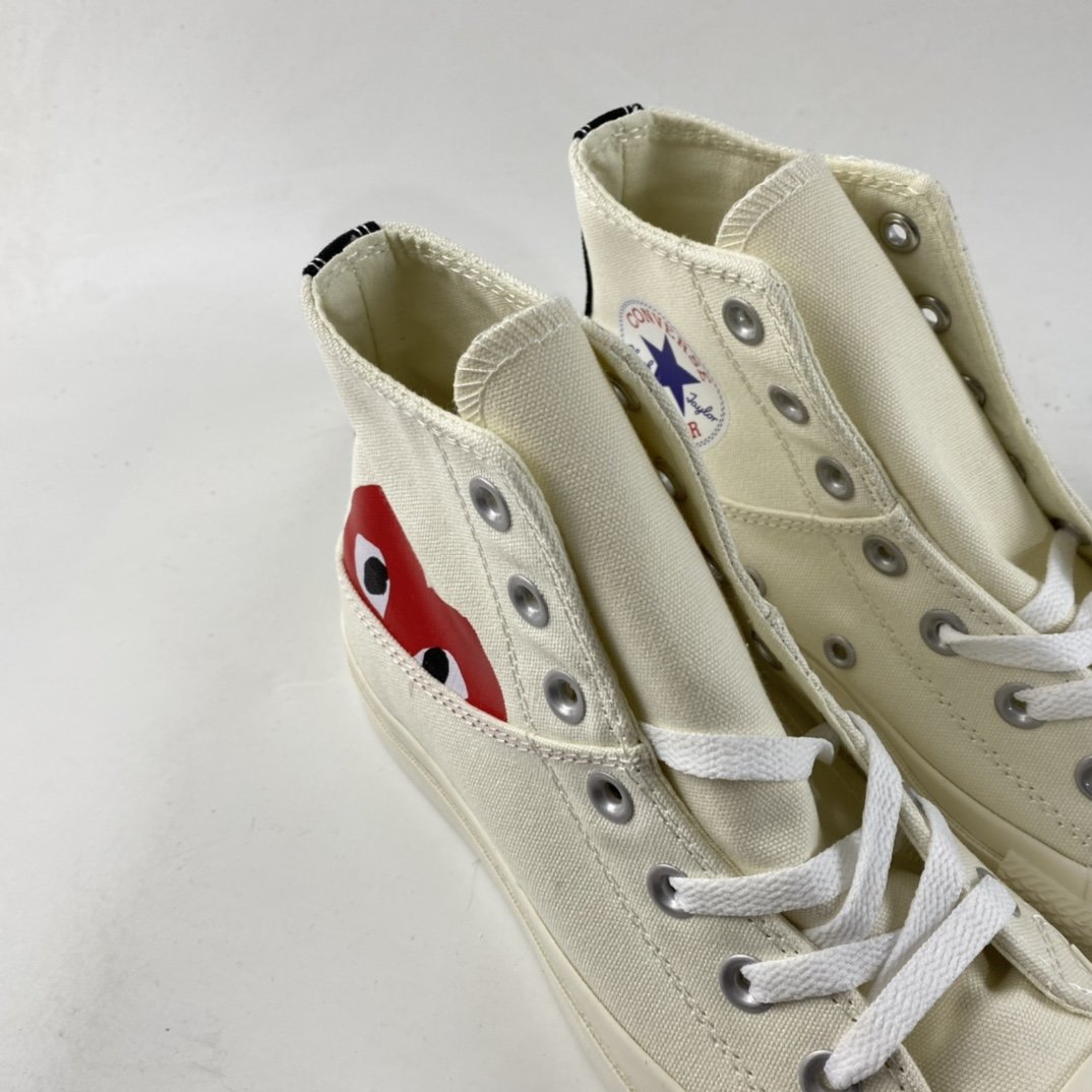 Converse x cdg 2021 autumn and winter models Kawakubo Ling joint high-top casual board shoes 1CL877