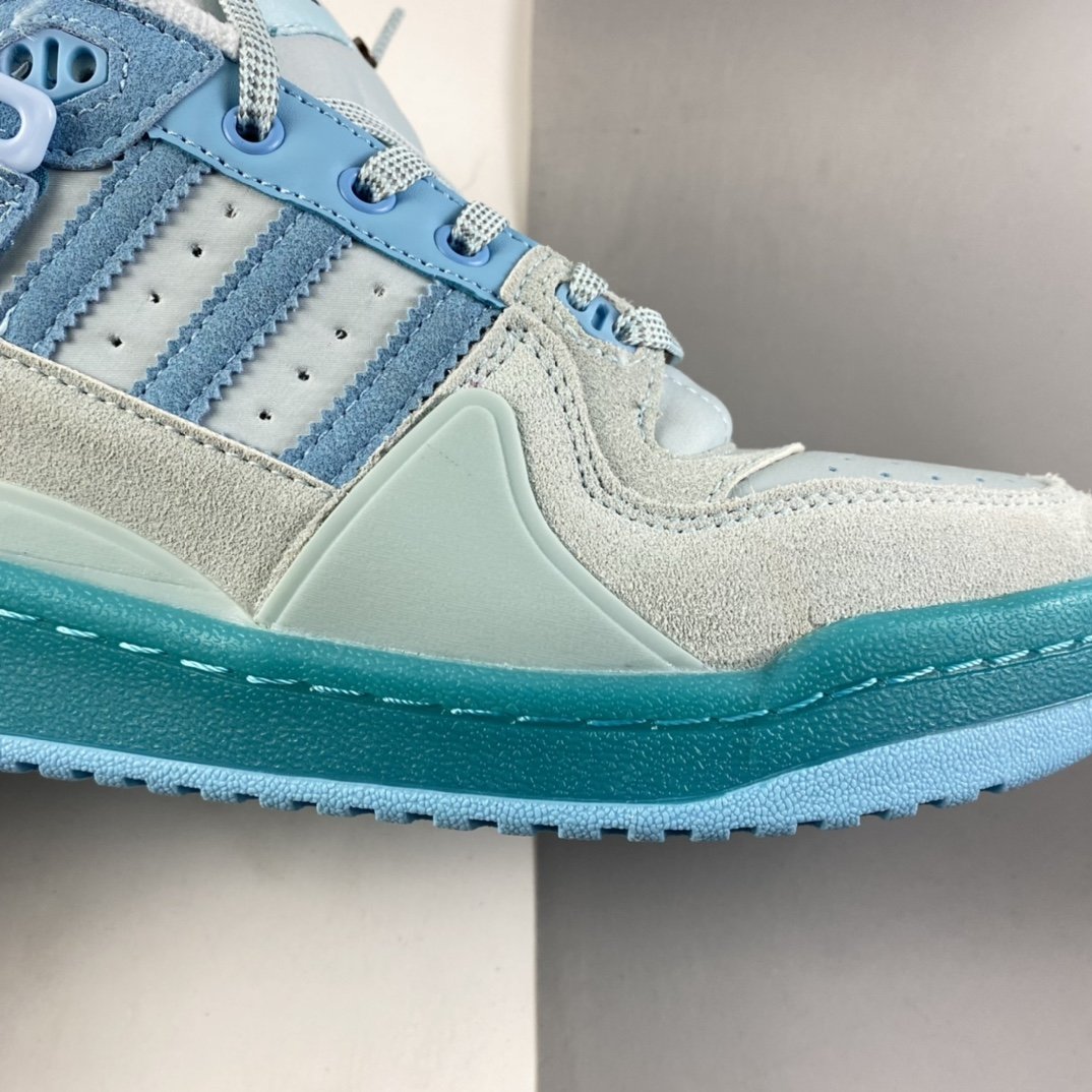 BAdidas Bunny x Adidas Forum Buckle Low”Tiffany Easter Egg”板鞋 GW0268