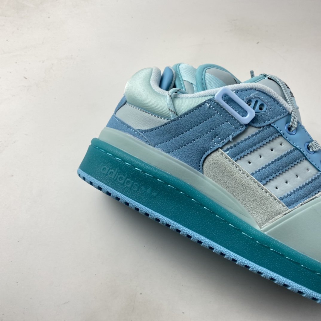 BAdidas Bunny x Adidas Forum Buckle Low”Tiffany Easter Egg”板鞋 GW0268