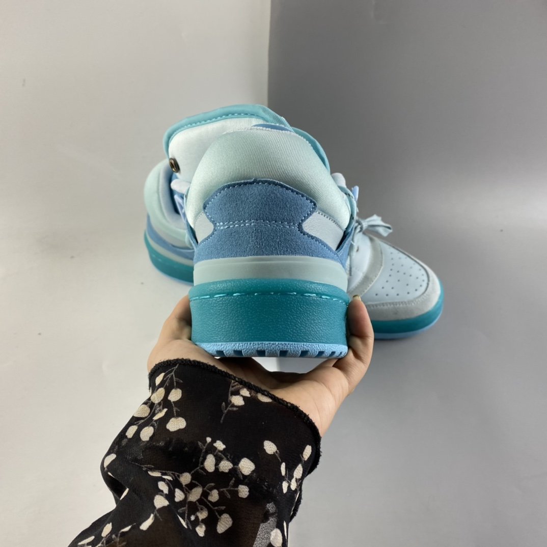 BAdidas Bunny x Adidas Forum Buckle Low”Tiffany Easter Egg”板鞋 GW0268