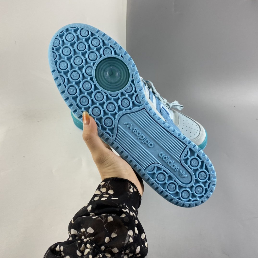 BAdidas Bunny x Adidas Forum Buckle Low”Tiffany Easter Egg”板鞋 GW0268