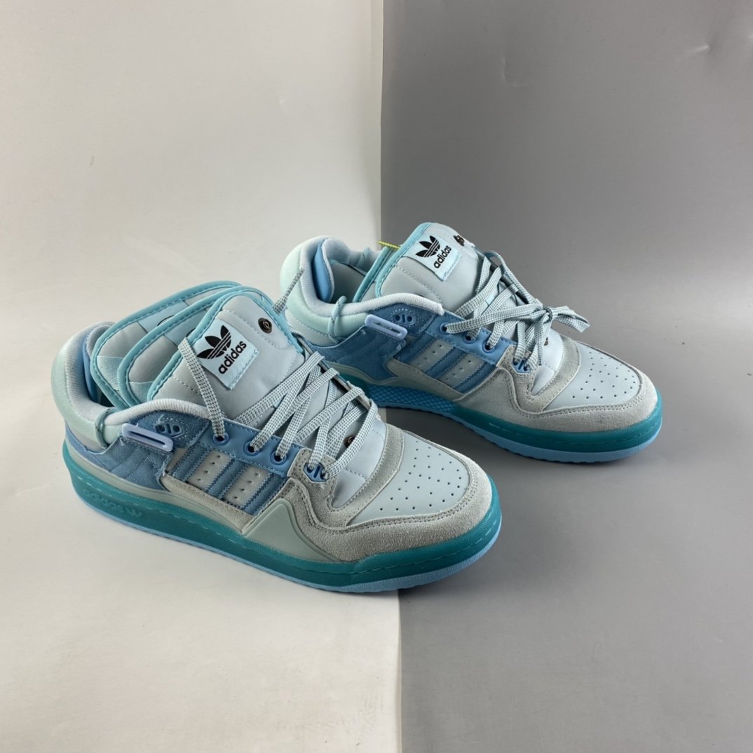 BAdidas Bunny x Adidas Forum Buckle Low”Tiffany Easter Egg”板鞋 GW0268