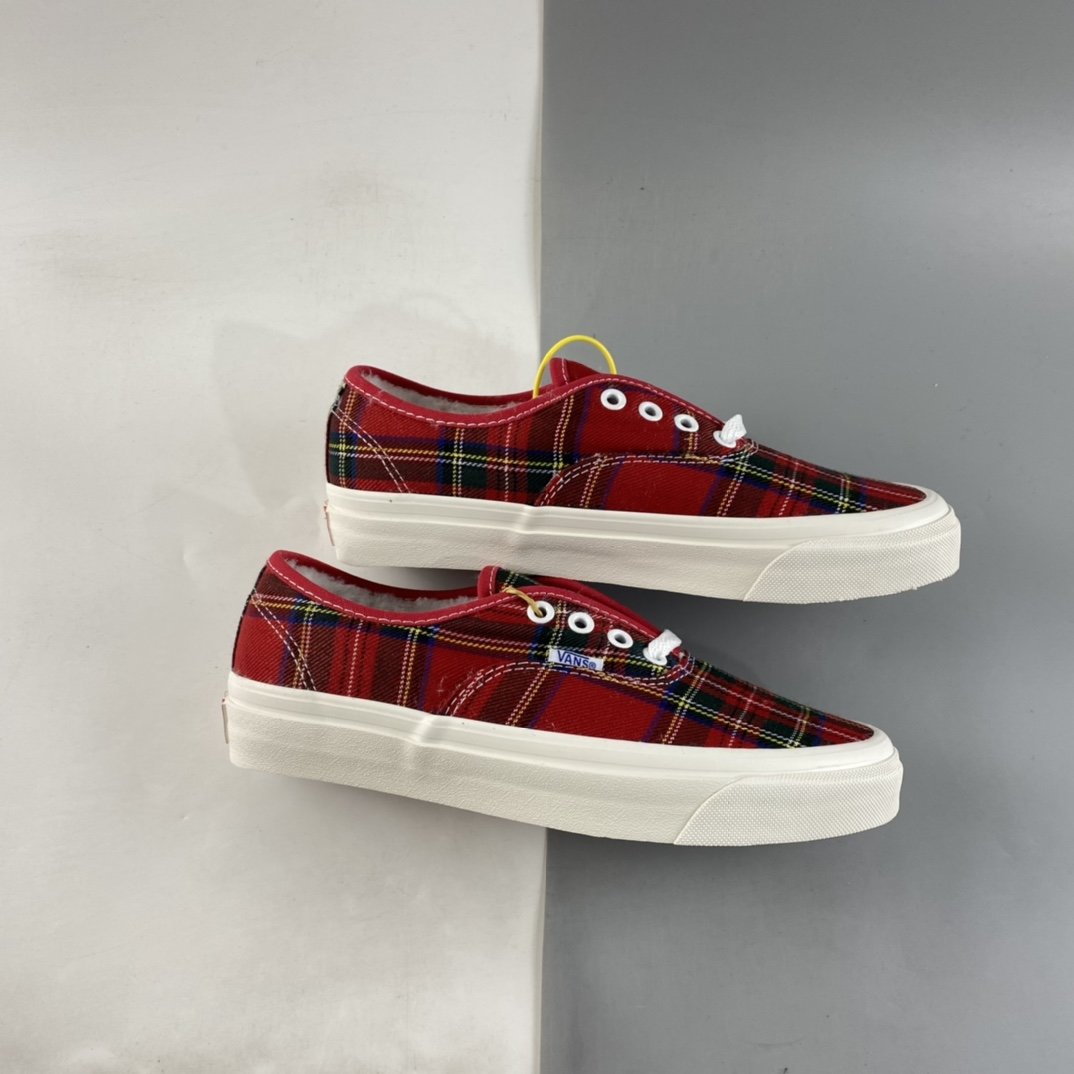 Vans Authentic x Pendleton Co-branded Plaid Winter Velvet Collection VN0A54F29GT