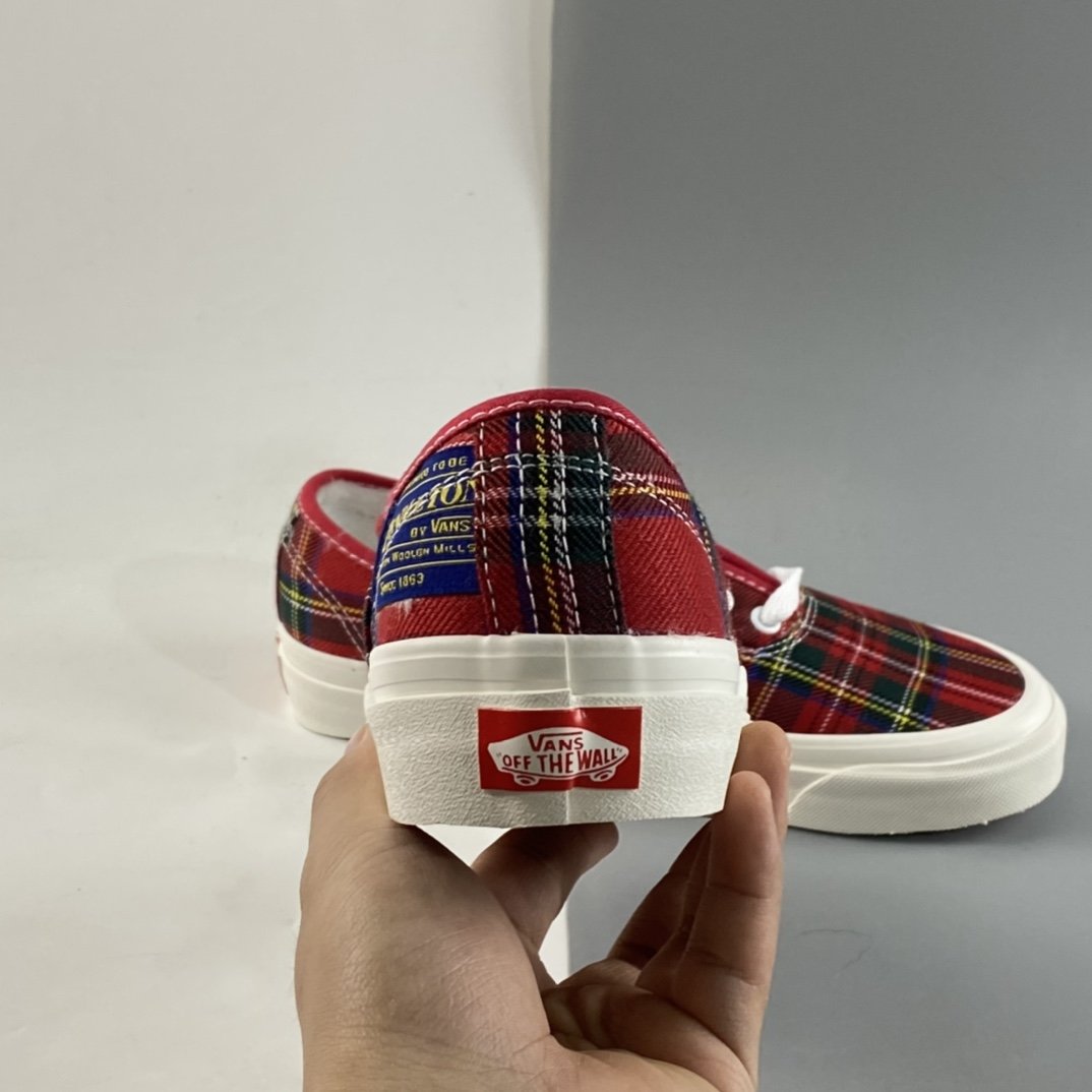 Vans Authentic x Pendleton Co-branded Plaid Winter Velvet Collection VN0A54F29GT