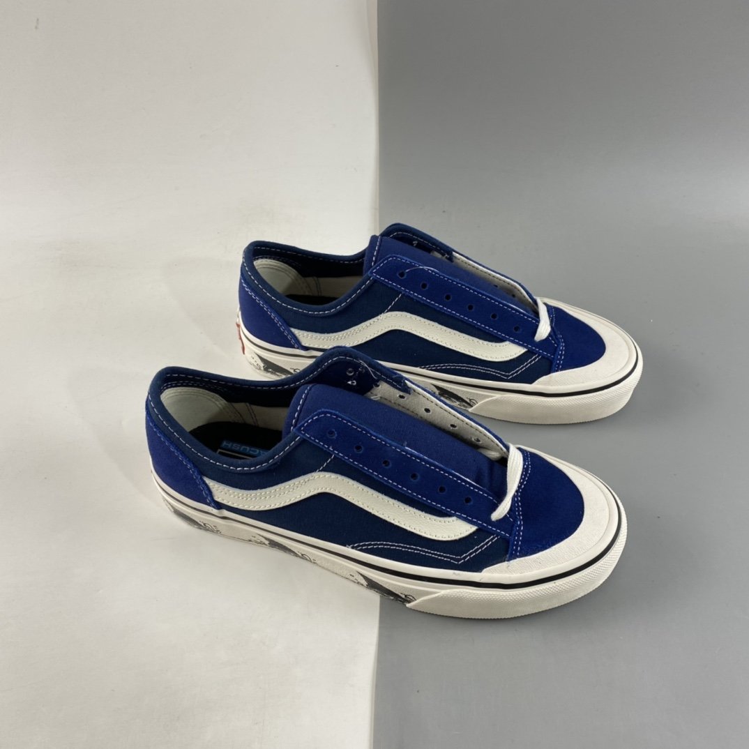 Vans Style 36 SF Klein Blue Baotou Shark Side Striped Men's and Women's Shoes VN0A6WKT6QD