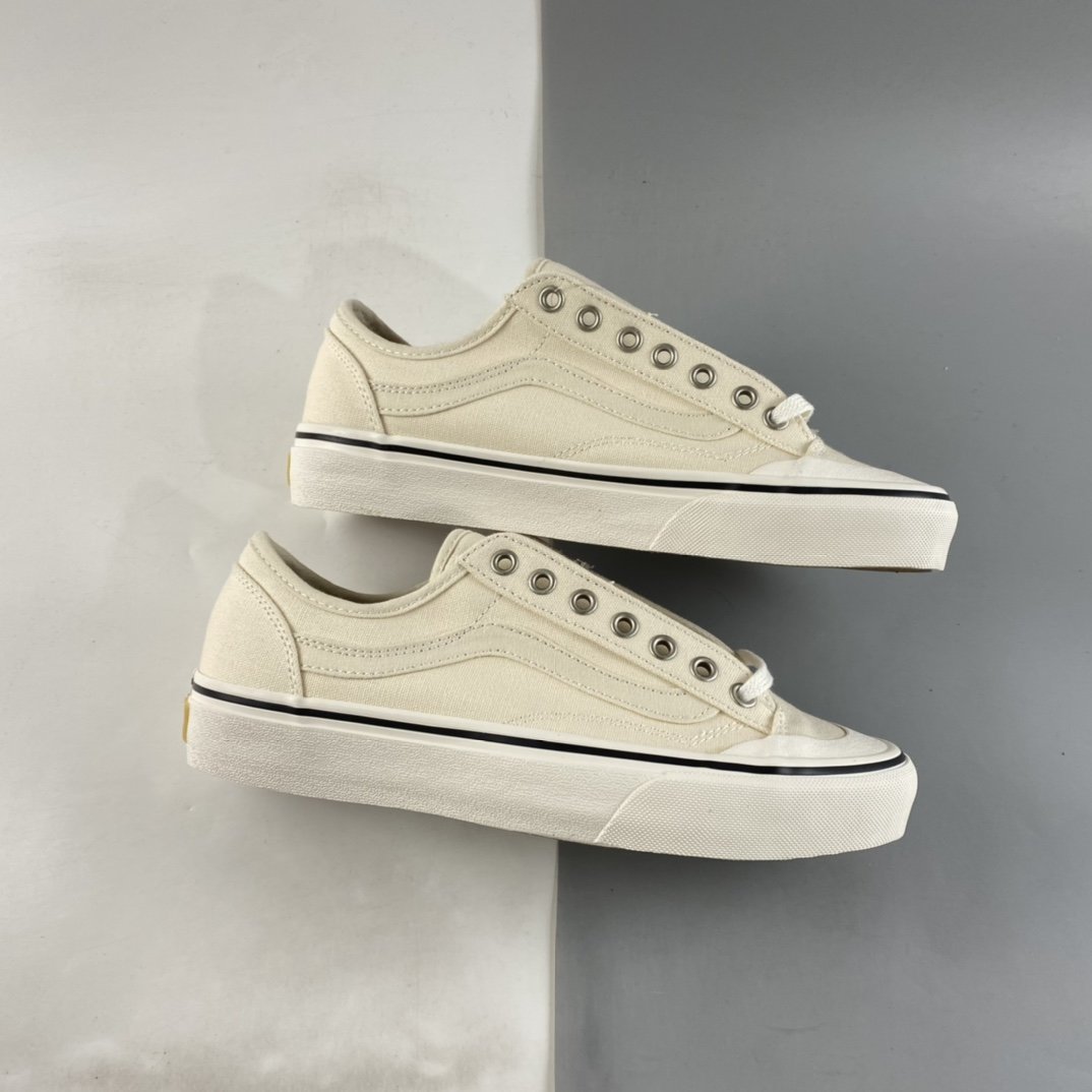 Vans Style 36 SF Green Beige Quan Zhilong Same Style Men's and Women's Shoes VN0A3WKT6QY