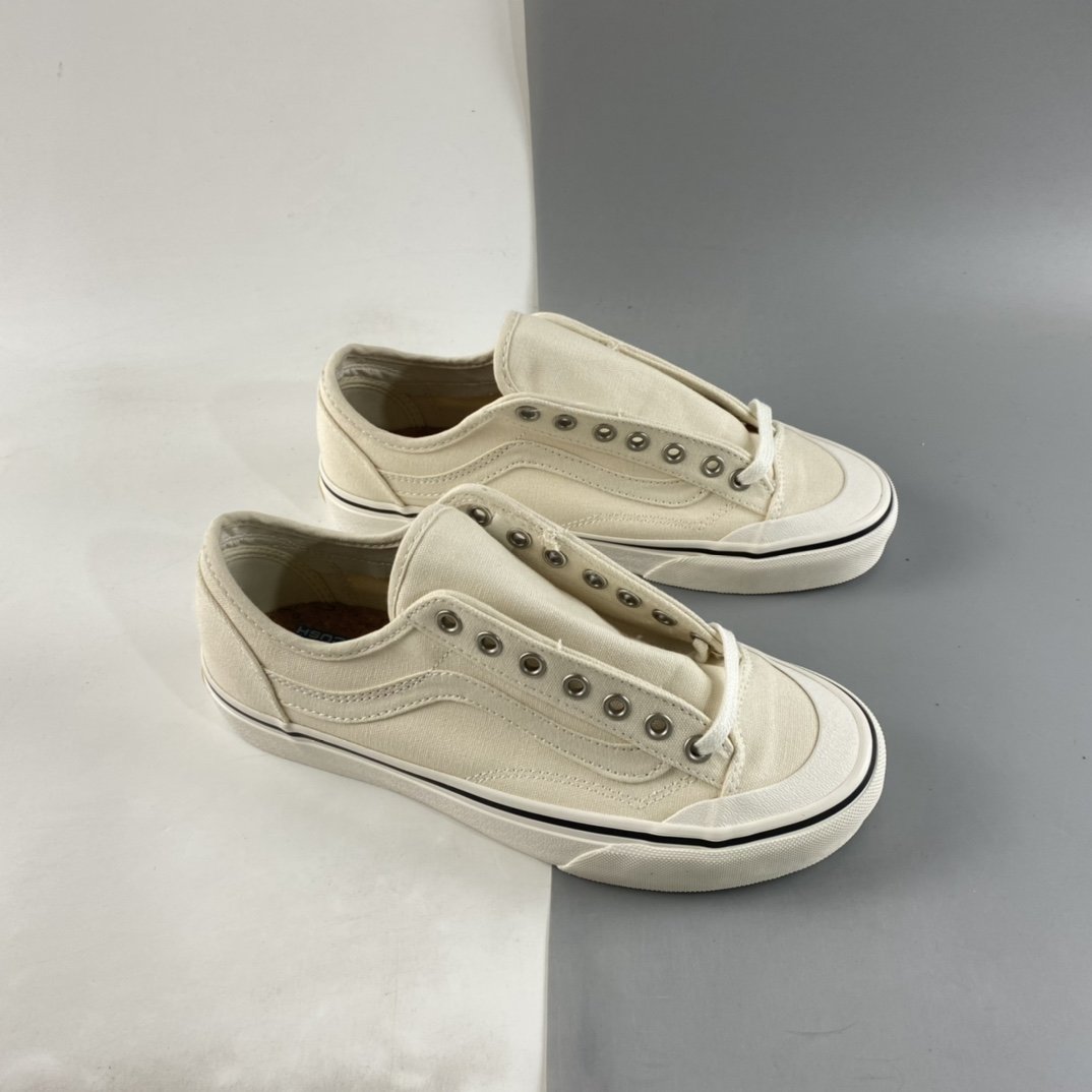 Vans Style 36 SF Green Beige Quan Zhilong Same Style Men's and Women's Shoes VN0A3WKT6QY