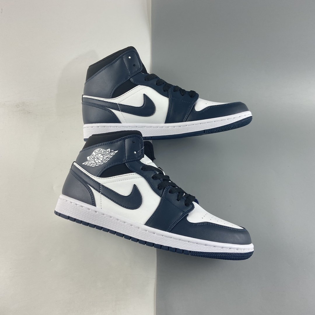 Air Jordan 1 Mid AJ1 Joe 1 Mid-top all-match casual sports sneakers 554724-411