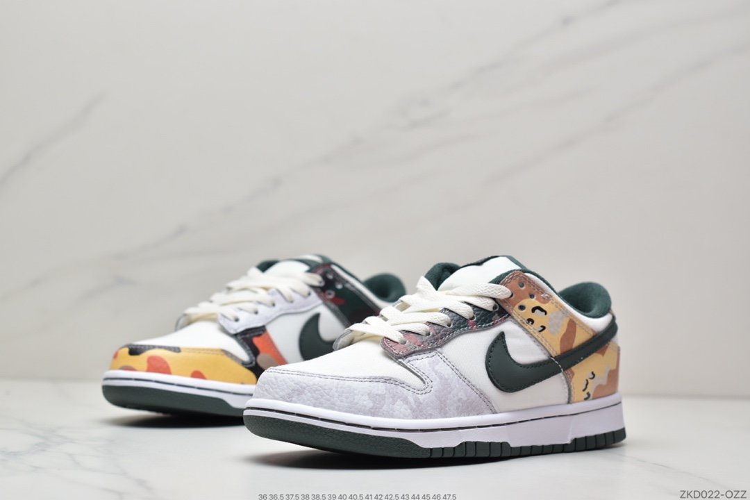 Multi Camo camouflage mandarin ducks Nike Dunk Low low-top sneakers DH0957-100