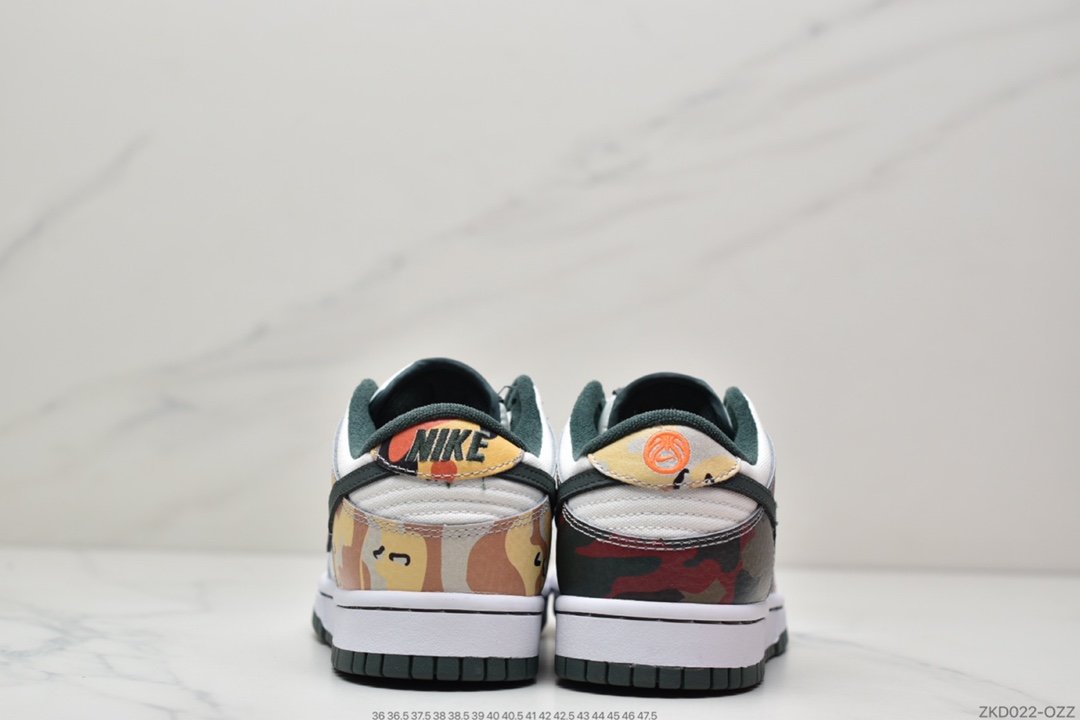 Multi Camo camouflage mandarin ducks Nike Dunk Low low-top sneakers DH0957-100