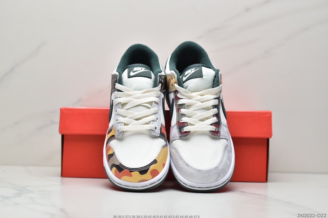 Multi Camo camouflage mandarin ducks Nike Dunk Low low-top sneakers DH0957-100