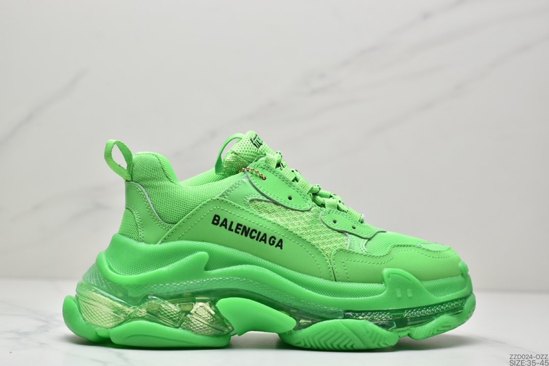 Dad Shoes Balenciaga Triple-S Sneaker Fashion Retro Thick Bottom 656686 W06G0 1001