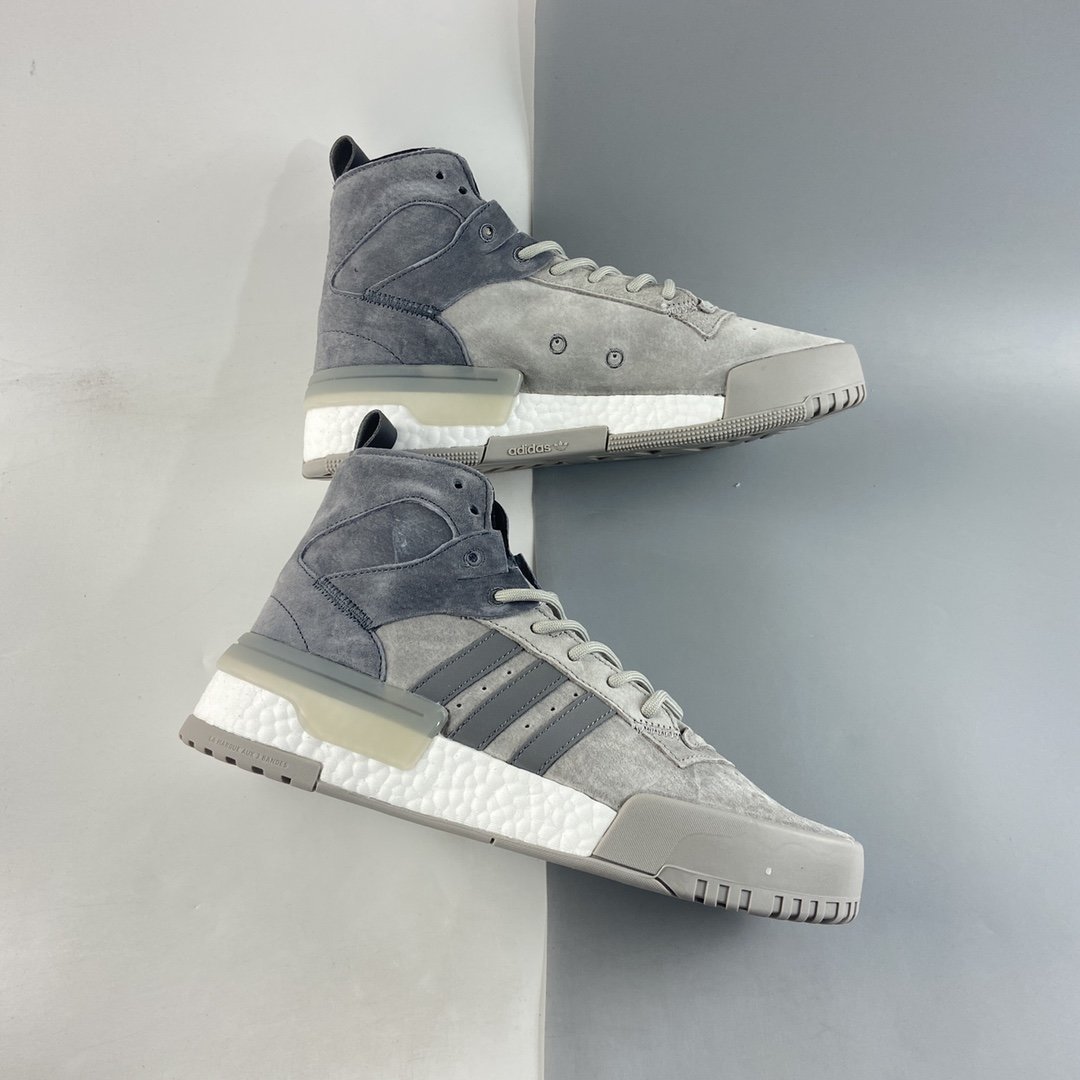 Adidas Rivalry RM Chi Boost Striped Contrast Thick Bottom High Top Casual Sneakers F35097