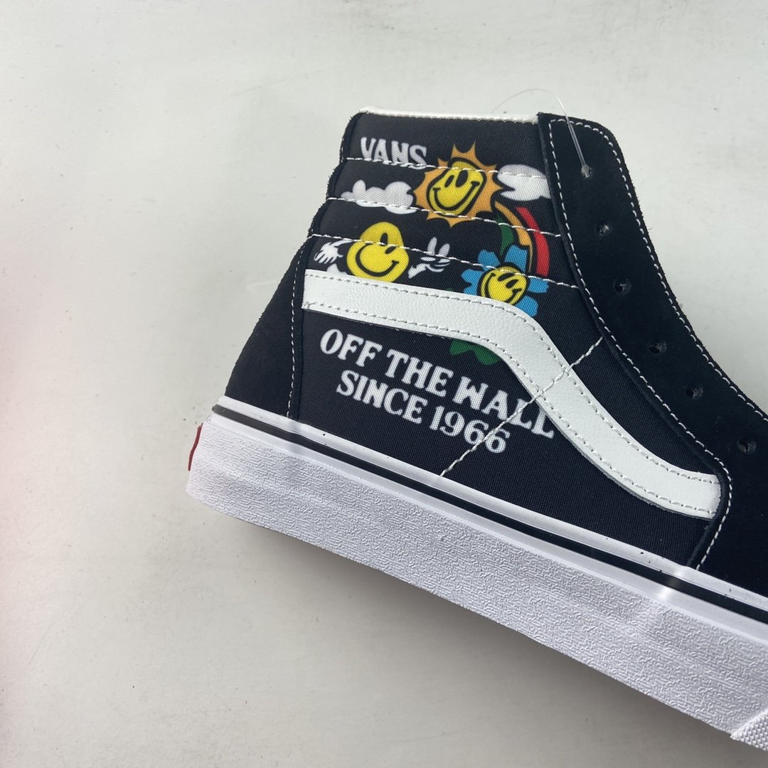 VANS SK8-Hi Project Vans 2021 Fall Smiley Casual Board Shoes VN0A5HXV936