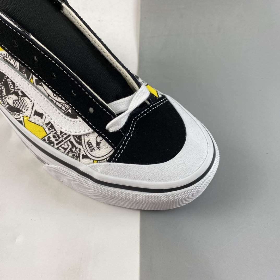 Vans Style 36 SF checkerboard side print cartoon pattern men's and women's sneakers VN0A6WKT6QC