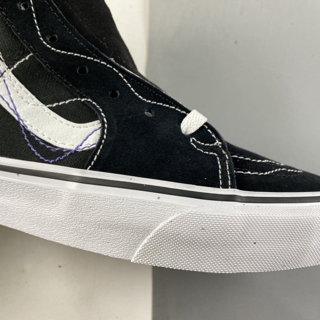 Vans SK8-Hi Vans official black classic street high-top sneakers joint model VN0A4RWY2WT