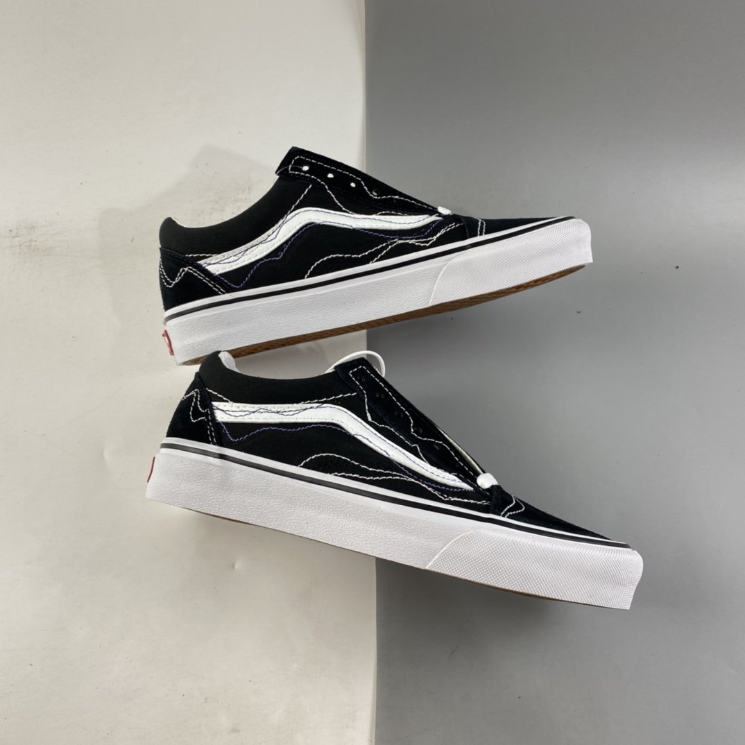 Vans Old-Skool Vans Official Black Classic Street Low-Top Sneakers Joint VN0A4P3XOSU