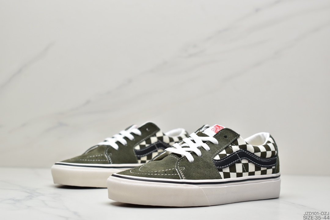 Vans Suede Sk8-Low Grey Black Checkerboard Gevans Official VN0A4UUK4W7