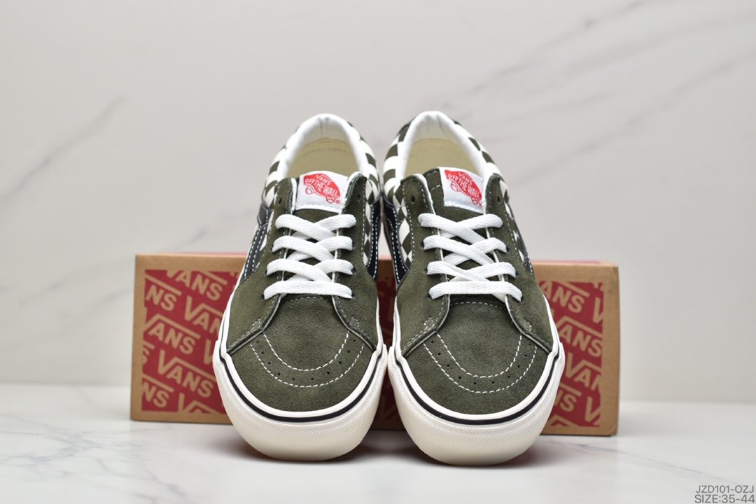 Vans Suede Sk8-Low Grey Black Checkerboard Gevans Official VN0A4UUK4W7