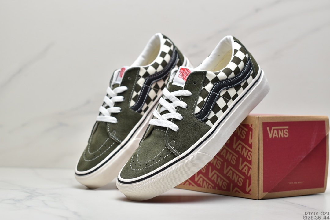 Vans Suede Sk8-Low Grey Black Checkerboard Gevans Official VN0A4UUK4W7