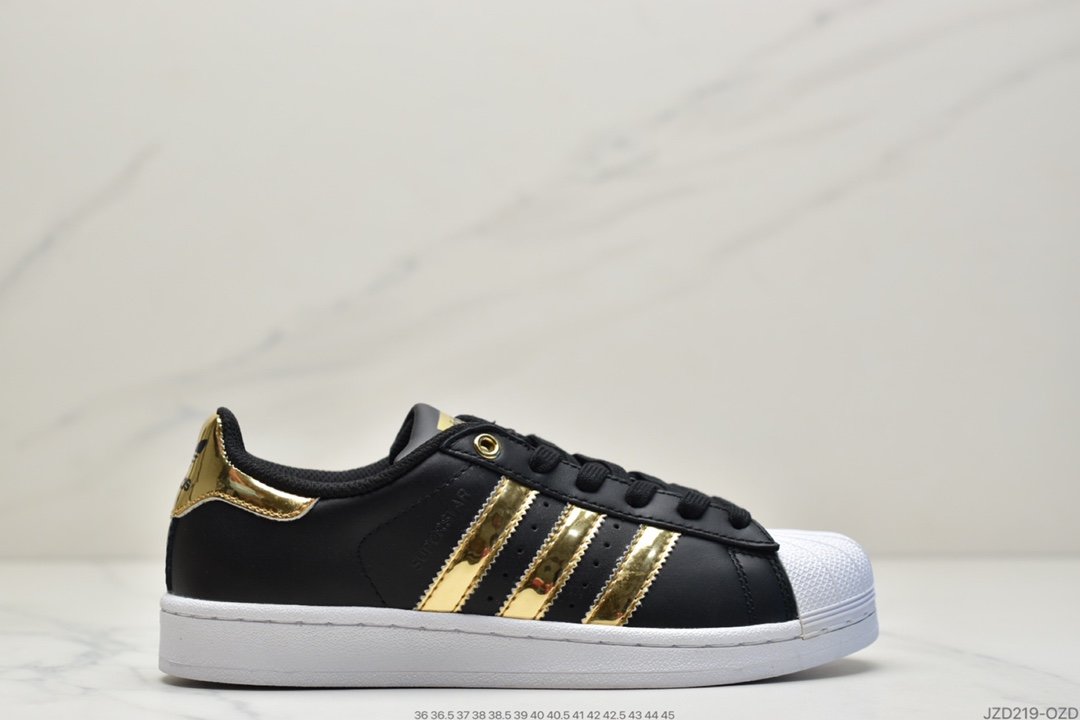 adidas Clover Originals Superstar Metal Toe Patent Black FV3329