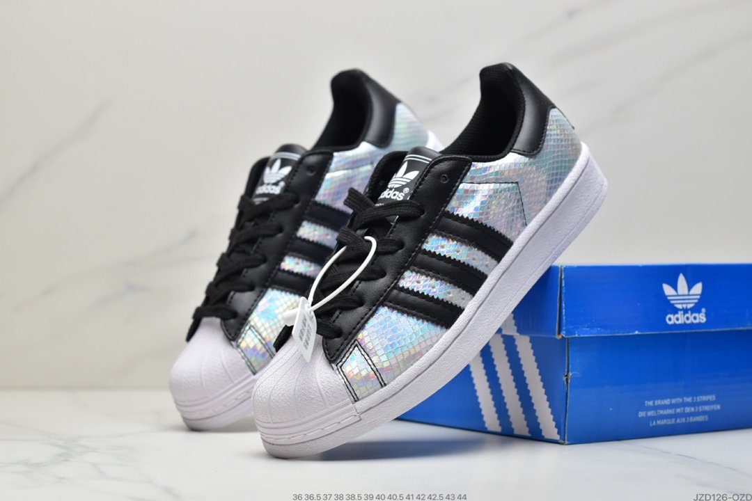 Adidas Superstar Clover Shell Head Series Classic Casual Sports Sneakers M20905