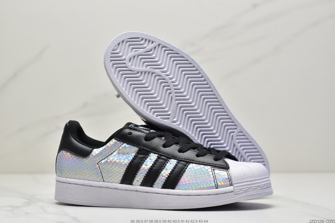 Adidas Superstar Clover Shell Head Series Classic Casual Sports Sneakers M20905