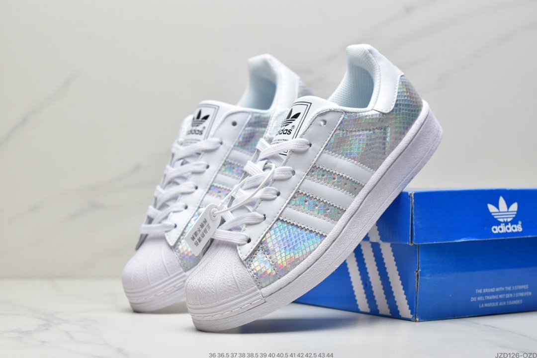 Adidas Superstar Clover Shell Head Series Classic Casual Sports Sneakers M20905