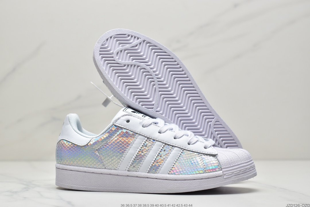 Adidas Superstar Clover Shell Head Series Classic Casual Sports Sneakers M20905