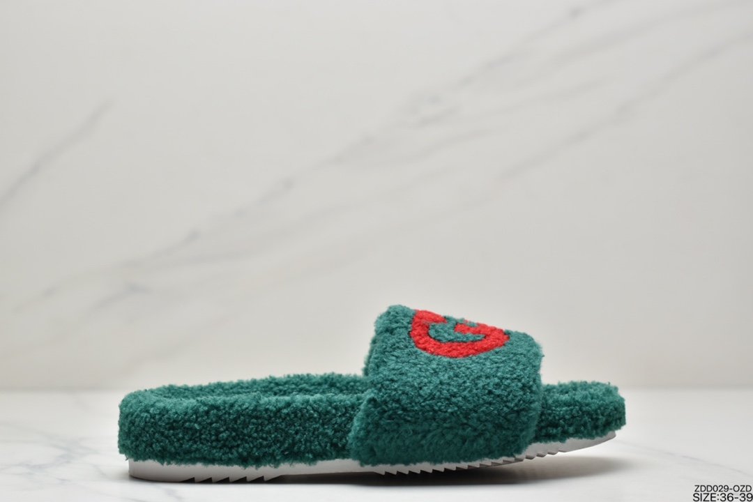 Gucci slippers series Gucci wool slippers black 429466A38G09068