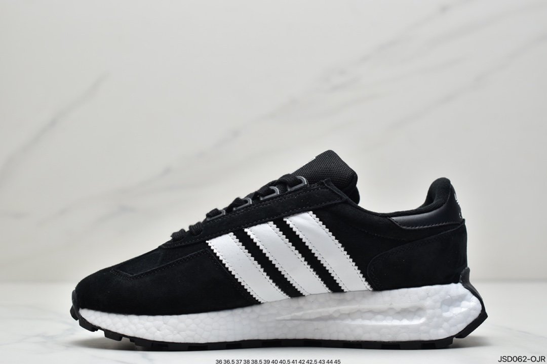 adidas Racing 1 Boost Prototype Speed ??Light Retro Series Versatile Breathable Sports Jogging Shoes HO3078