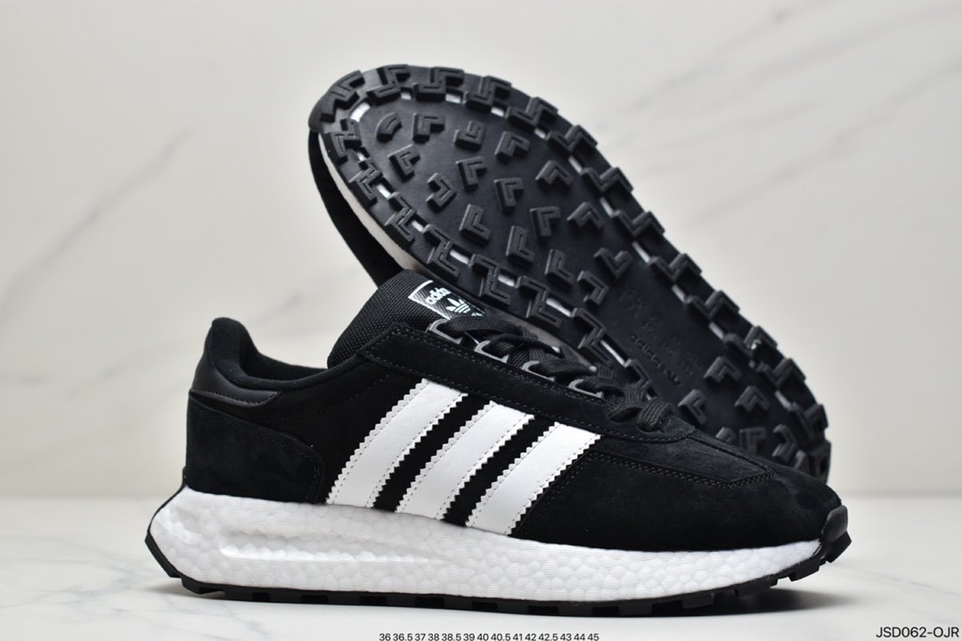 adidas Racing 1 Boost Prototype Speed ??Light Retro Series Versatile Breathable Sports Jogging Shoes HO3078