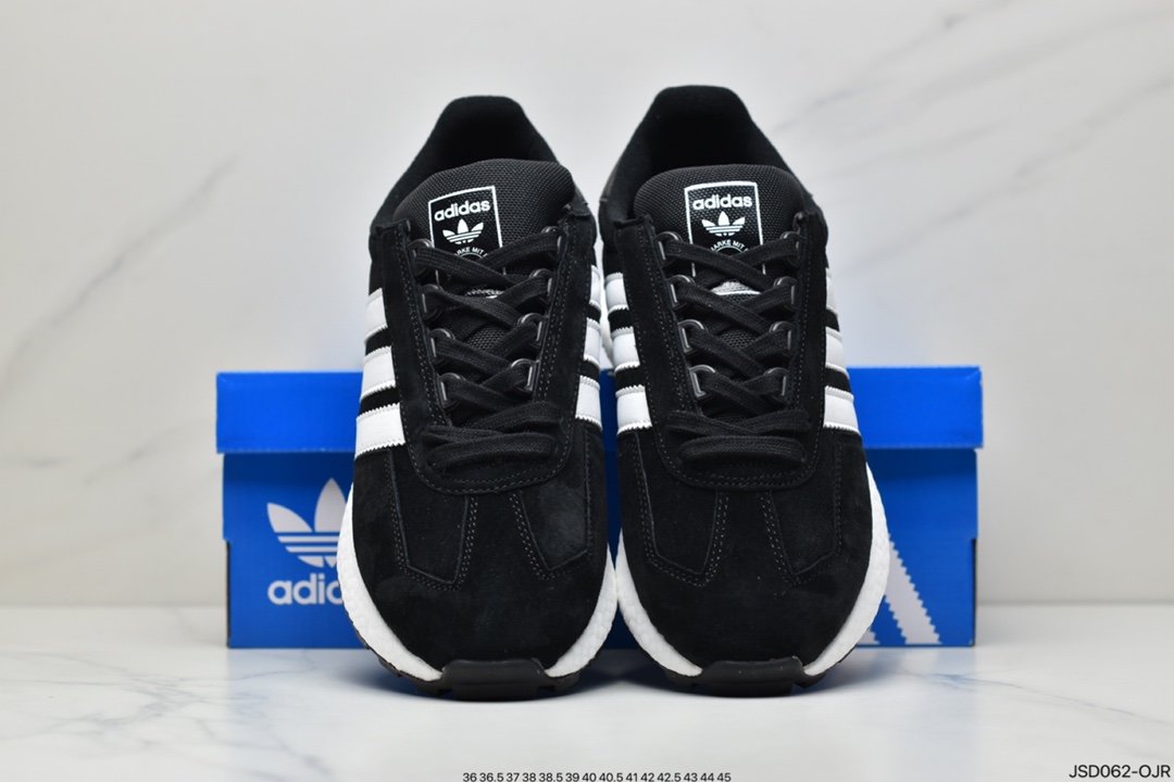 adidas Racing 1 Boost Prototype Speed ??Light Retro Series Versatile Breathable Sports Jogging Shoes HO3078