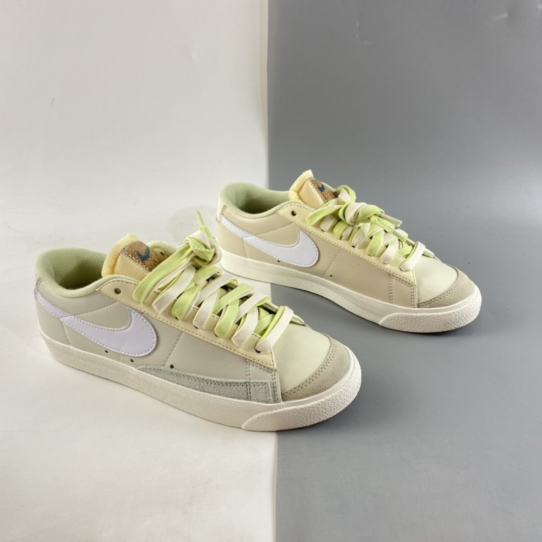 NIKE Blazer Low '77 Vintage Trailblazer Leather Low Top Casual Sneakers DM7186-011