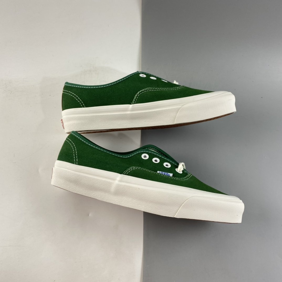 Vans OG Authentic LX Suede Series Vulcanized Sneakers Green VN0A4BV94JG