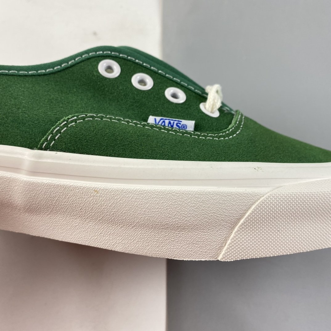 Vans OG Authentic LX Suede Series Vulcanized Sneakers Green VN0A4BV94JG