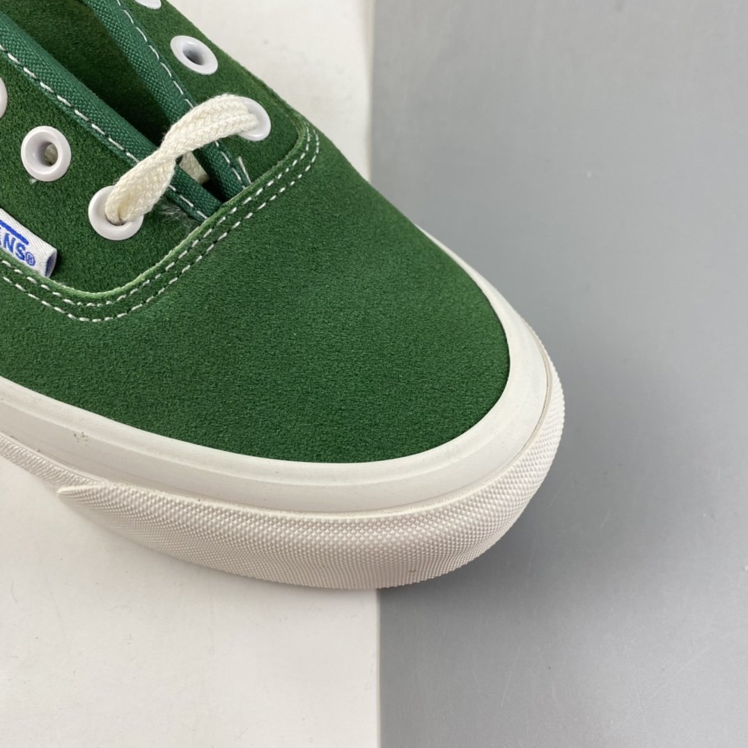 Vans OG Authentic LX Suede Series Vulcanized Sneakers Green VN0A4BV94JG