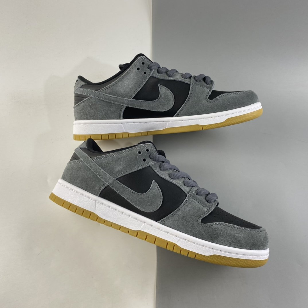 NIKE SB Dunk Low Dark Grey Smog Wolf Grey Dunk Series Retro Low Top Casual Sports Skateboard Shoes AR0778-001