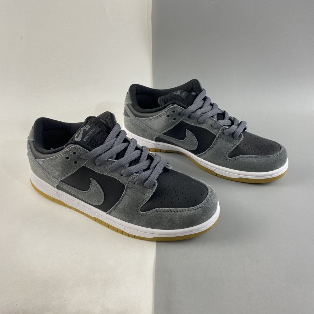 NIKE SB Dunk Low Dark Grey Smog Wolf Grey Dunk Series Retro Low Top Casual Sports Skateboard Shoes AR0778-001