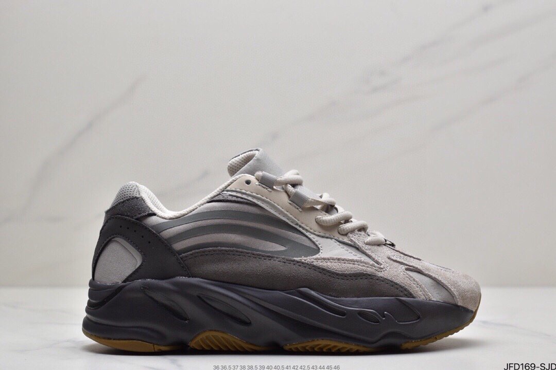 Really explosive Adidas Yeezy Boost 700 Inertia grandfather coconut 700 3M reflective running shoes EG7487-526