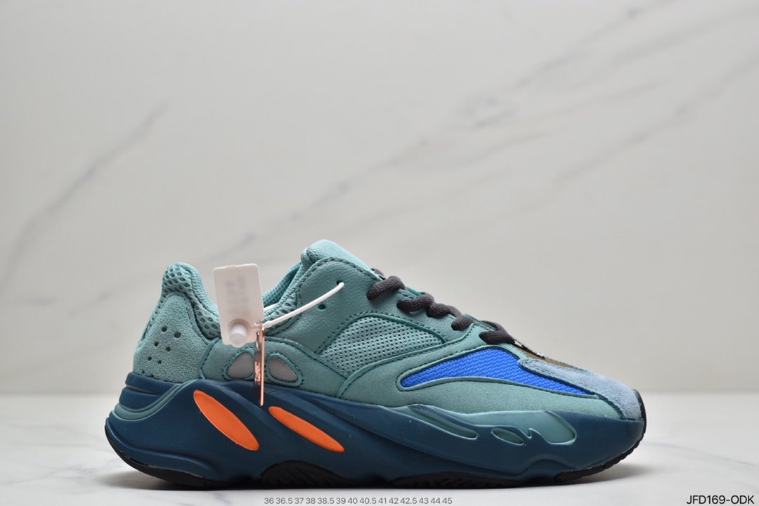 Really explosive Adidas Yeezy Boost 700 Inertia grandfather coconut 700 3M reflective running shoes EG7487-526