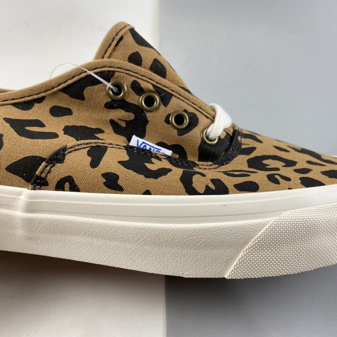 Vans Vault OG Authentic LX leopard print plus velvet high-end branch line vulcanized canvas low-top casual vulcanized board shoes VN0A38ENVL0