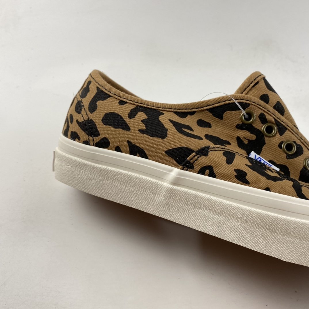 Vans Vault OG Authentic LX leopard print plus velvet high-end branch line vulcanized canvas low-top casual vulcanized board shoes VN0A38ENVL0