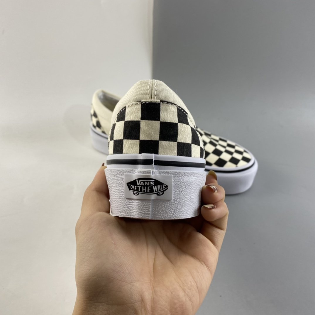 Vans Thick Bottom Classic Lazy Black and White Checkerboard VN0A318EBWW