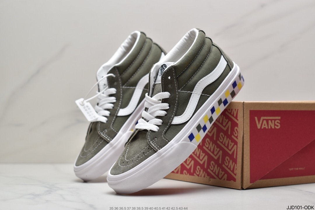 Vans VANS Sk8-Mid Pro classic middle help men's and women's casual sports shoes