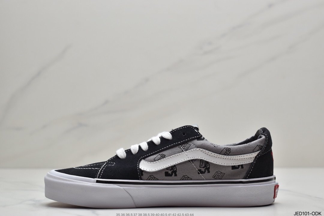 Vans Suede Sk8-Low Grey Black Checkerboard Gevans Official VN0A4UUK4W7